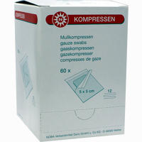 Mullkompressen 5x5cm 12f 60 Stück