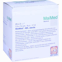 Mullkompressen 7.5x7.5cm 8- Fach Steril 25 x 2 Stück