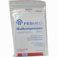 Mullkompressen Steril 5x5cm Es 8f 5 x 2 Stück