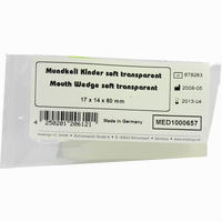 Mundkeil Kinder Soft Transparent 17x14x80mm 1 Stück