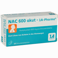 Nac 600 Akut- 1a- Pharma Brausetabletten 10 Stück
