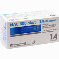 Nac 600 Akut- 1a- Pharma Brausetabletten 20 Stück