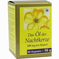 Nachtkerze Öl Kapseln 500mg 80 Stück