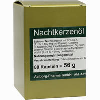 Nachtkerzenöl 500mg Pro Kapsel Kapseln 80 Stück