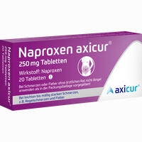 Naproxen Axicur 250 Mg Tabletten AXICORP PHARMA 20 Stück