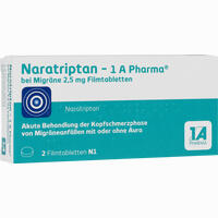Naratriptan - 1 A Pharma bei Migräne 2.5mg Filmtabletten 2 Stück
