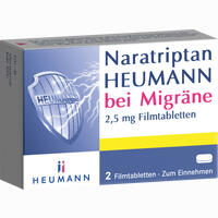 Naratriptan Heumann bei Migräne 2.5 Mg Filmtabletten 2 Stück