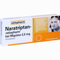 Naratriptan- Ratiopharm bei Migräne Filmtabletten 2 Stück