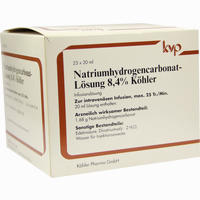 Natriumhydrogencarbonat- Lösung 8.4% Köhler Infusionslösung 25 x 20 ml