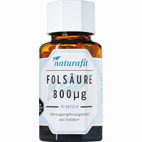 Naturafit Folsäure 800 Ug Kapseln 90 Stück