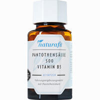 Naturafit Pantothensäure 500 Vitamin B5 Kapseln 60 Stück