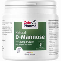 Natural D- Mannose Aus Birke Zeinpharma Pulver 200 g