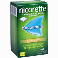 Nicorette 4mg Freshfruit Kaugummi Johnson&johnson otc 105 Stück