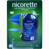 Nicorette Freshmint 2mg Lutschtabletten Gepresst 20 Stück