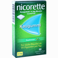 Abbildung von Nicorette Freshmint Kaugummi 4mg 30 Stück