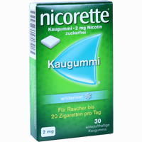 Nicorette Kaugummi 2mg Whitemint 30 Stück