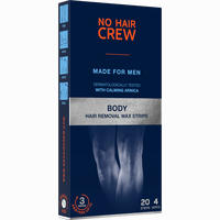 No Hair Crew - Kaltwachsstreifen für Männer 20 Stück