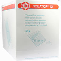 Nobatop 12 10x20cm Sterile Vliesstoffkompressen 50 Stück