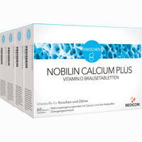 Nobilin Calcium Plus Vitamin D Brausetabletten 4 x 60 Stück