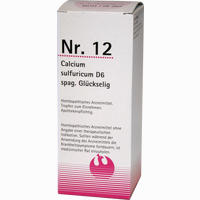 Nr. 12 Calcium Sulfuricum D6 Spag. Glückselig Tropfen 100 ml