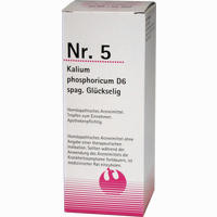 Nr. 5 Kalium Phosporicum D6 Spag. Glückselig Tropfen 100 ml