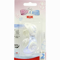 Nuk Beruhigungssauger Baby Blue Gr. 2 Silikon 2 Stück