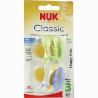 Nuk Beruhigungssauger Happy Kids Gr. 3 Latex 2 Stück