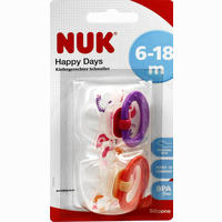 Nuk Silikon Beruhigungssauger Happy Days Gr. 2 2 Stück