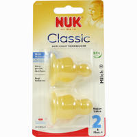 Nuk Ventilsauger für Milch Gr. 2 Latex 2 Stück