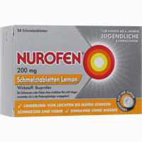 Abbildung von Nurofen 200 Mg Schmelztabletten Lemon 24 Stück