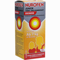 Nurofen Jr Fieber- und Schmerzsaft Erdbeer 40mg Ml Suspension 150 ml