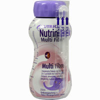 Nutrinidrink Multifibre Erdbeergeschmack Fluid 200 ml