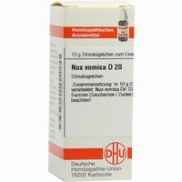 Nux Vomica D20 Globuli 10 g