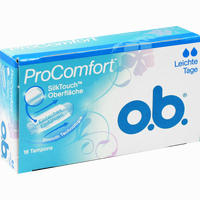 O.b. Procomfort Leichte Tage Tampon 16 Stück