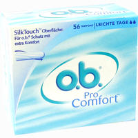 O.b. Procomfort Leichte Tage Tampon 56 Stück