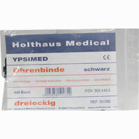 Ohrenbinde mit Band Schwarz 1 Stück