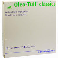 Oleo- Tüll Classics 10x10cm Wundgaze 10 Stück