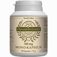 Olivenblattextrakt 500mg Mono- Kapseln 60 Stück