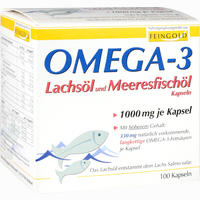 Omega- 3 Lachsöl und Meeresfischöl Kapseln 100 Stück