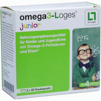 Omega3- Loges Junior Kaudragees 120 Stück