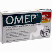 Omep Hexal 20mg Magensaftresistente Tabletten 7 Stück