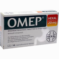 Omep Hexal 20mg Magensaftresistente Tabletten 14 Stück