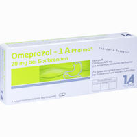 Omeprazol - 1 A Pharma 20mg bei Sodbrennen Kapseln 7 Stück