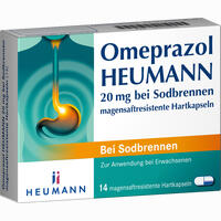 Omeprazol Heumann 20mg bei Sodbrennen Magensaftresistente Hartkapseln 14 Stück