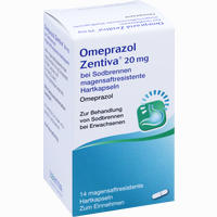 Omeprazol Zentiva 20mg bei Sodbrennen Kmp 14 Stück