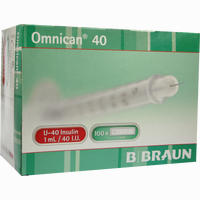 Omnican 40 1.0ml Insulin U- 40 0.30x12mm Einzelverpackt Spritzen 100 x 1 Stück