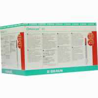 Omnican 40 1.0ml Insulin U- 40 0.30x8mm Einzelverp. Spritzen 100 x 1 Stück