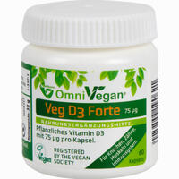 Omnivegan Veg D3 Forte 75ug - Hochdosiert Kapseln 60 Stück
