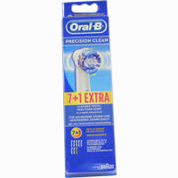 Oral- B Aufsteckbürsten Precision Clean 7er + 1 Zahnbürste 8 Stück