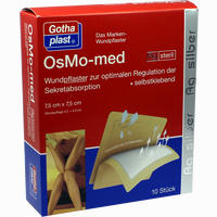 Osmo- Med Ag Wundpflaster Steril 7.5cmx7.5cm 10 Stück